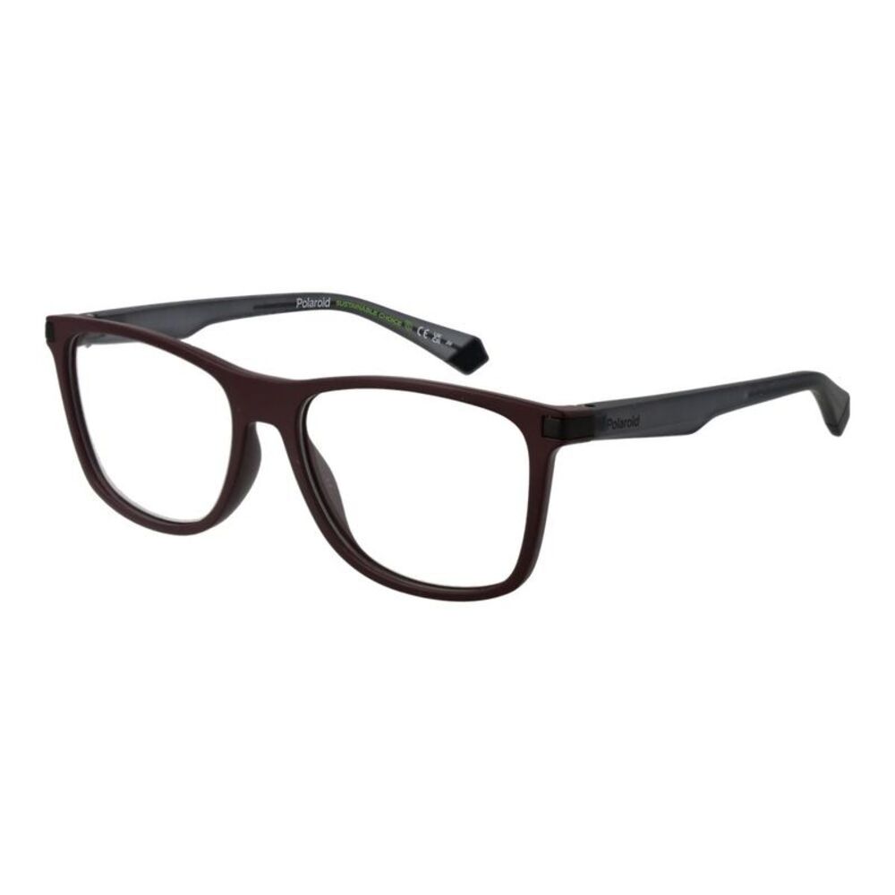 Polaroid Burgundy Polyester Glasses Men's (Frames)